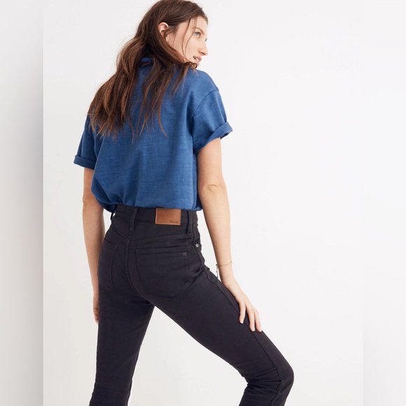 Madewell  10" High-Rise Skinny Jeans in Johnny Wash Black size 29 - Picture 2 of 16